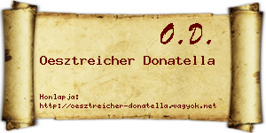 Oesztreicher Donatella névjegykártya